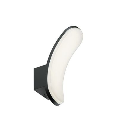 Applique 12W Led 4000K  linea virgola  grafite - Samnite