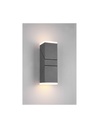 Applique Doppio Led Orientabile Avon Alluminio Antracite IP54 Trio Lighting - Samnite