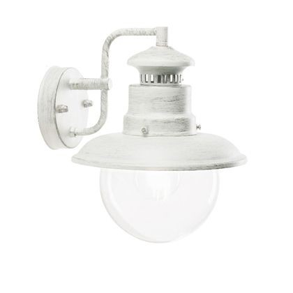 Applique In Basso E27  linea calipso  biancoargento - Samnite