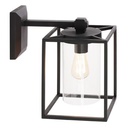 Applique In Basso E27  linea domus  nero - Samnite