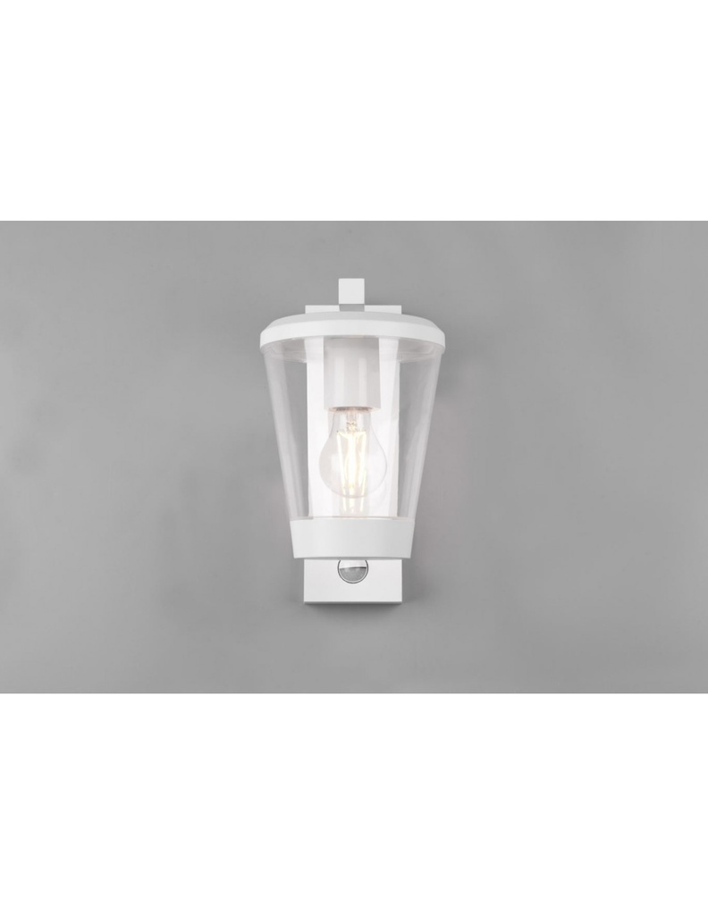 Applique Lanterna Cavado Bianco IP44 Sensore Movimento Trio Lighting - Samnite