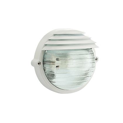 Applique Picc. E27  linea palpebra tonda  bianco - Samnite