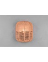 Applique Runa Nero E Diffusore Sisal Marrone Trio Lighting - Samnite
