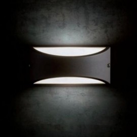 Applique da parete a LED LHASA Marrone 10 W 22x10x h10 cm - Samnite