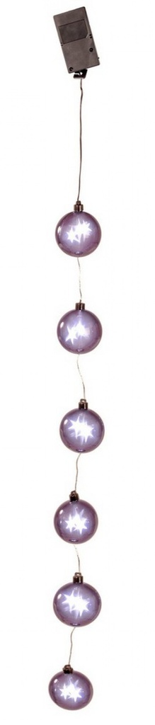 Catena 6Sfere C-18Luci Nero - Samnite