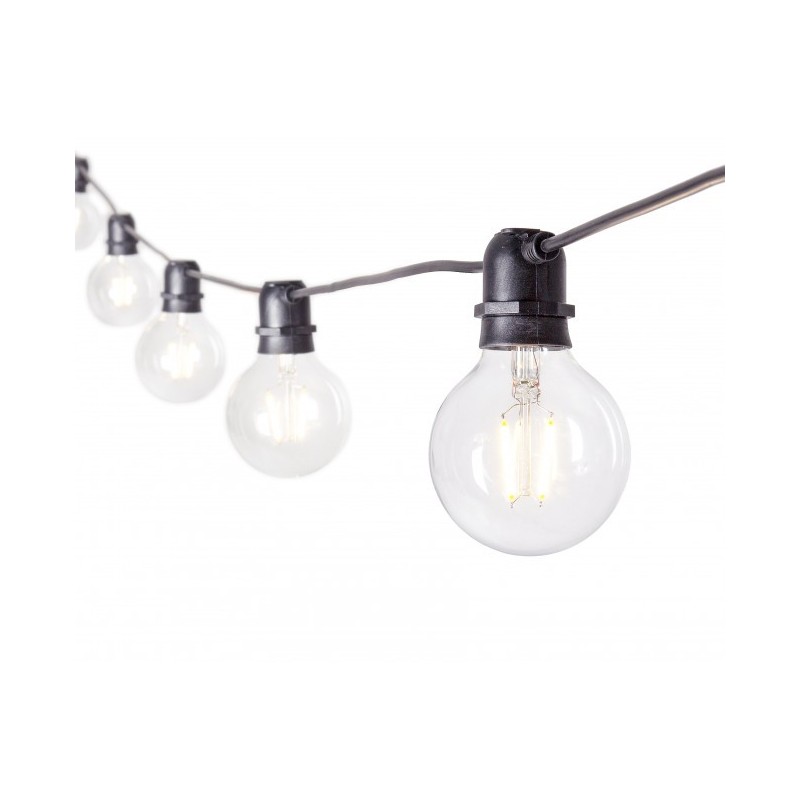 Catena luci esterno Brillant 10 led Trasparenti 8.4m - Samnite