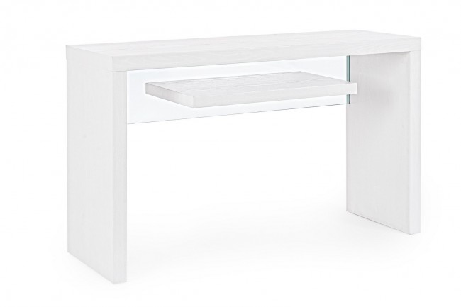 Consolle 2P Line Wood Bianco 120X40   - Samnite