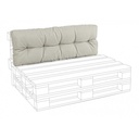 Cuscino in tessuto beige schienale pallet Poly - Samnite