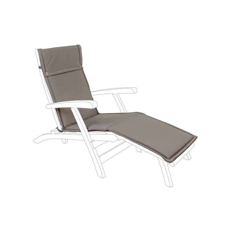 Cuscino lettino in tessuto sfoderabile cioccolato Poly - Samnite