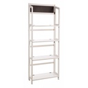 Espositore 4 piani rettangolare bianco 70x29,5x190h cm - Samnite