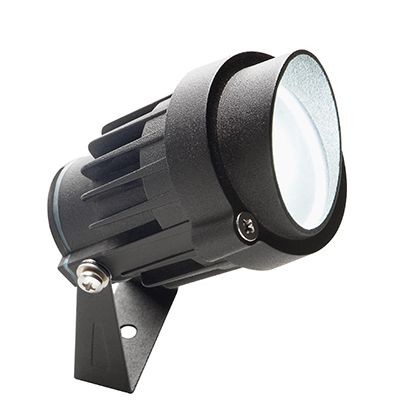 Faretto 6W Led 3000K  linea fox  nero - Samnite