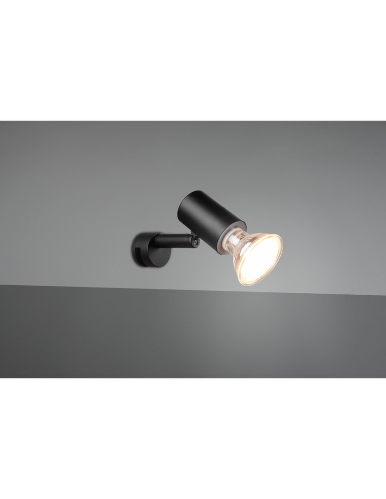 Faretto Da Bagno Spot Orientabile Nero Lorenzo Trio Lighting - Samnite