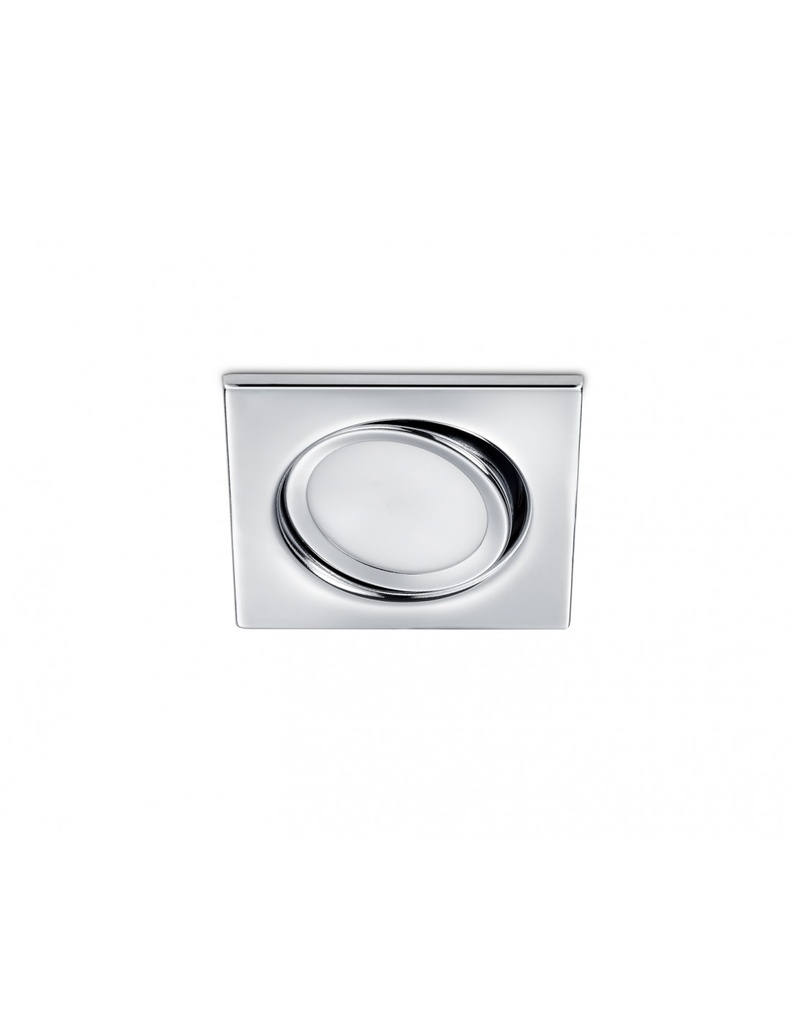 Faretto da Incasso Led 5w Orientabile 8x8cm Rila Cromo Trio Lighting - Samnite