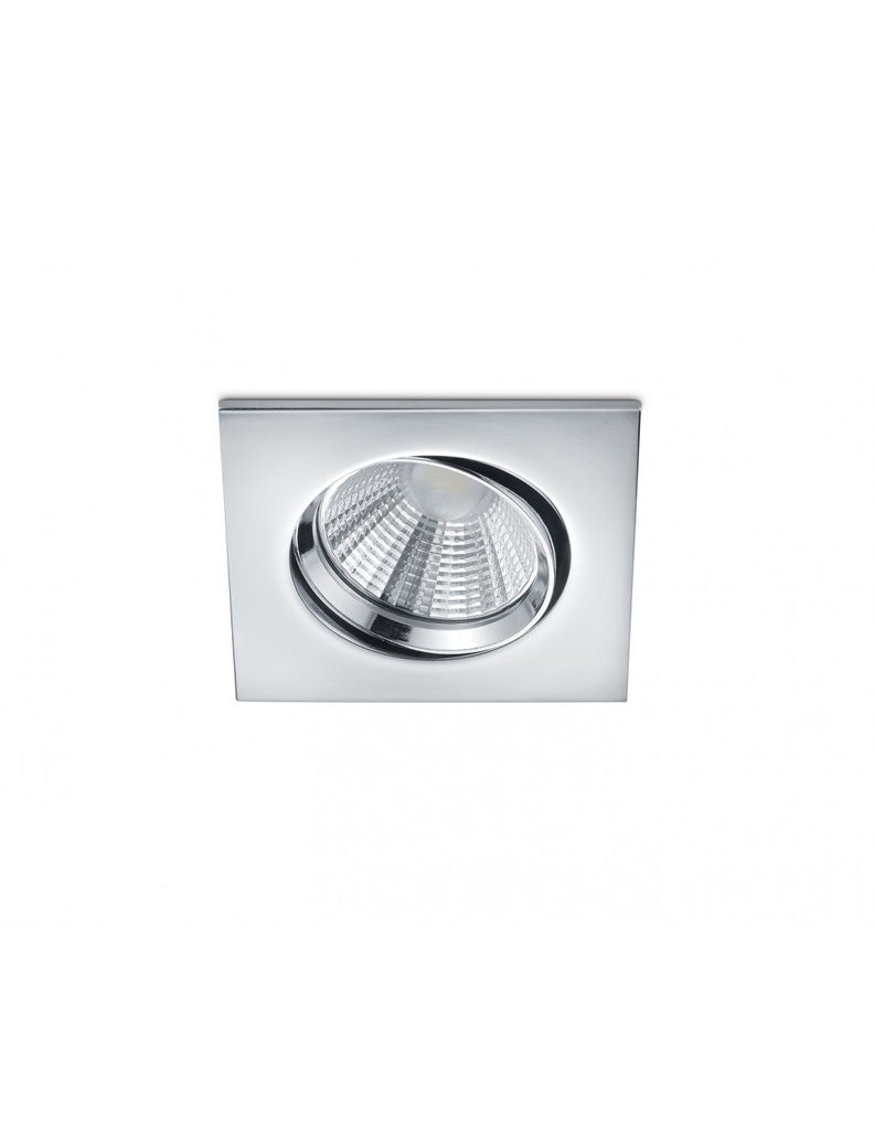 Faretto da Incasso Quadrato Pamir Led 5,5w 3000k Cromo Trio Lighting - Samnite