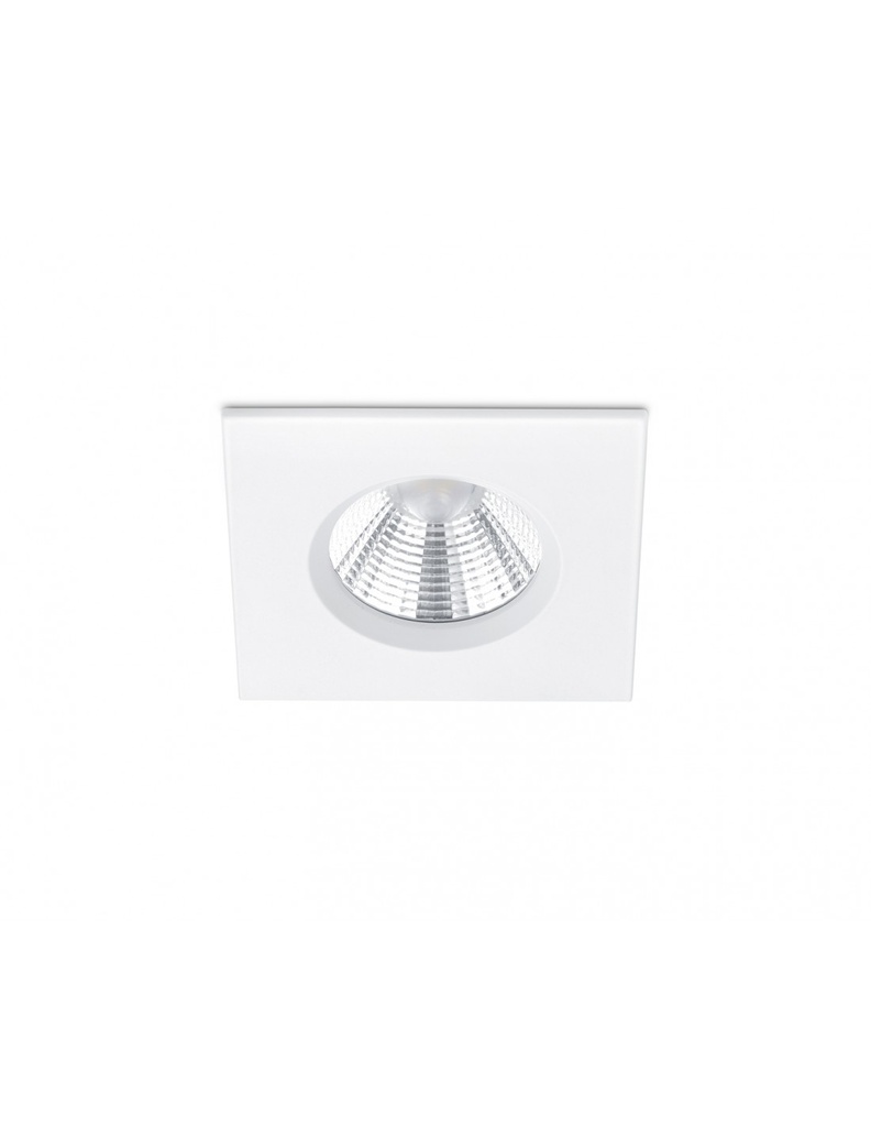 Faretto da Incasso Quadrato Zagros Bianco Led 5W IP65 8x8 cm Trio Lighting - Samnite