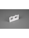 Faretto da Incasso Rettangolare Kenai 2xGU10 Bianco L17 cm Trio Lighting - Samnite