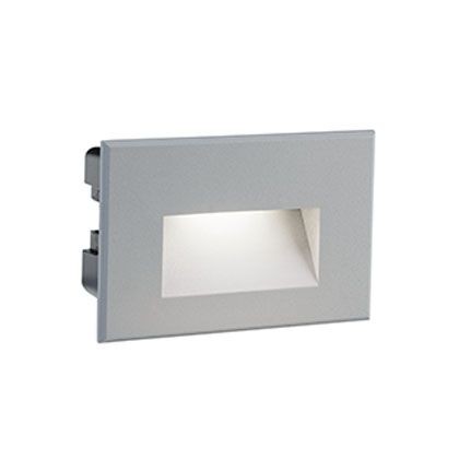 Incasso Liscio 3W Led 3000K  linea spina  alluminio - Samnite