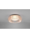 Lampada Da Soffitto Legno Naturale Led Dimmer Monte Ø40 cm Trio Lighting - Samnite