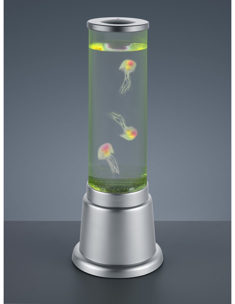 Lampada Da Tavolo Jelly Titanio Led Rgbw Gioco D'Acqua Ø12 cm Trio Lighting - Samnite