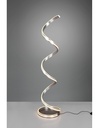 Lampada Da Terra Moderna Yara Spirale Nichel Led Dimmer Trio Lighting - Samnite