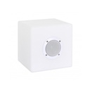 Lampada LED Cubo Speaker in Polietilene 20x20cm - Samnite