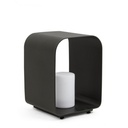 Lampada Led in alluminio Ridley antracite 35h cm - Samnite