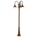 Lampada a Sospensione in Alluminio con Diffusori Trasparenti - 3 Lampade - Altezza Max 150mm ruggine - Samnite