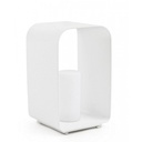 Lampada a led con piantana RIDLEY Bianco 25x28x h45 cm - Samnite