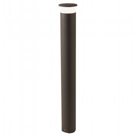 Lampada da esterno in alluminio pressofuso con diffusore opalino - 9W, 920 lumen, 4000°K caffe' - Samnite