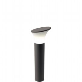 Lampada da esterno in alluminio pressofuso con diffusore opalino - Altezza max 160mm - IP44 grafite - Samnite