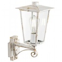 Lampada da esterno in alluminio pressofuso con diffusori in vetro trasparente biancooro - Samnite