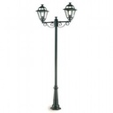Lampada da esterno in alluminio pressofuso con diffusori in vetro trasparente grafite - Samnite