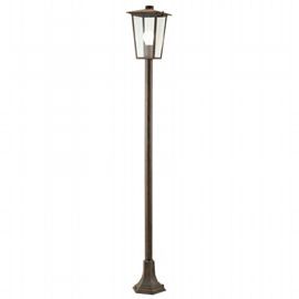 Lampada da esterno in alluminio pressofuso con diffusori in vetro trasparente ruggine - Samnite