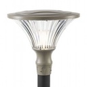 Lampada da esterno in alluminio pressofuso, diffusore trasparente, diametro 60mm, altezza max 160mm, IP65 tortora - Samnite