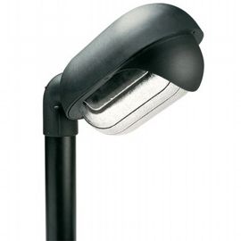 Lampada da esterno ovale in termoplastico con diffusore in vetro stampato nero - Samnite