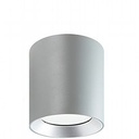 Lampada da soffitto in alluminio pressofuso con diffusore in vetro trasparente - 12W, 1420 lumen, luce calda alluminio - Samnite