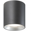 Lampada da soffitto in alluminio pressofuso con diffusore in vetro trasparente - 40W, 4240 lumen grafite - Samnite