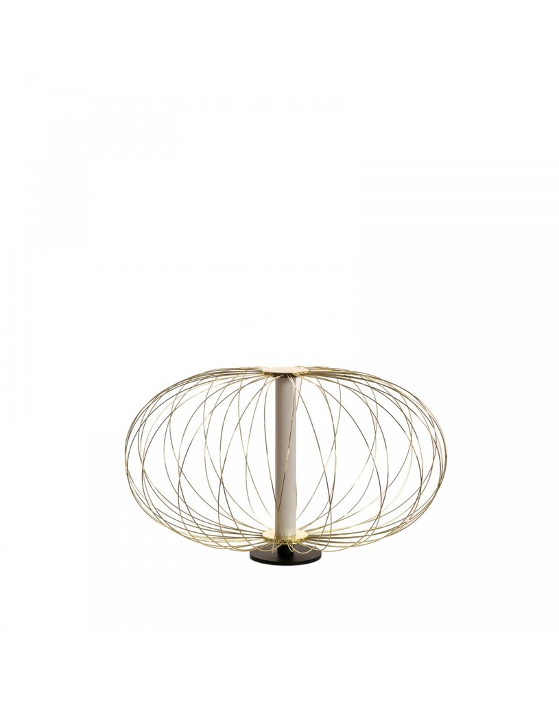 Lampada da tavolo LED in metallo oro Mizar STS - Samnite