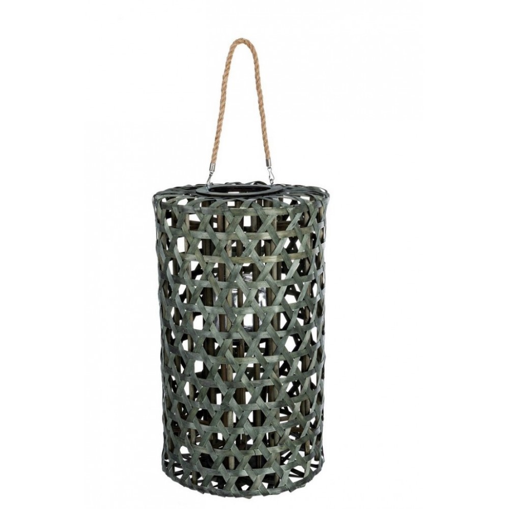 Lanterna esagono verde in legno - Samnite