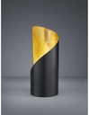 Lumetto Lampada Da Tavolo 1xE14 Frank Nero E Oro Ø10 cm Trio Lighting - Samnite