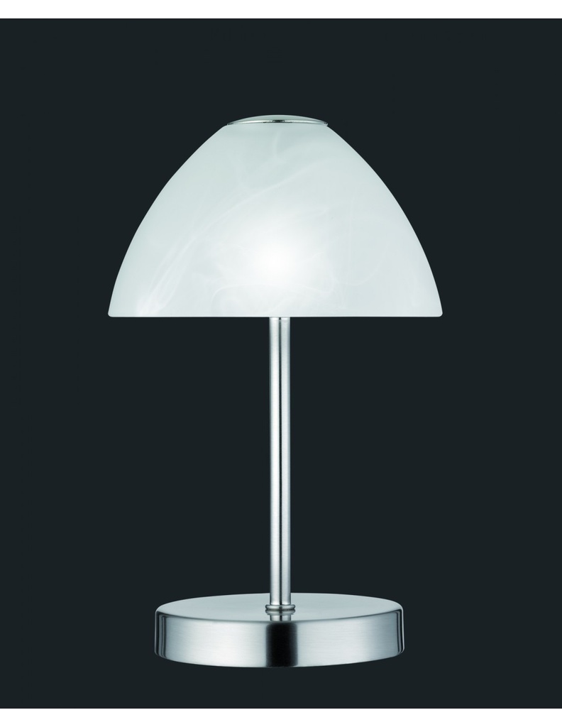 Lumetto Led Queen Dimmerabile Nichel Paralume Vetro Alabastro Trio Lighting - Samnite