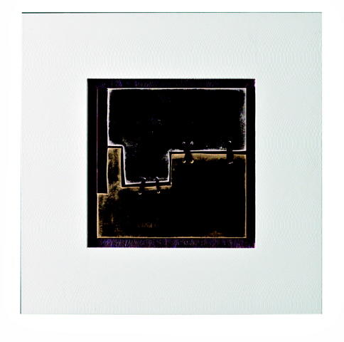 Olio su tela multicolar e telaio in legno 80x80 cm - Samnite