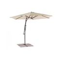 Ombrellone da giardino con braccio diametro 300x h253 cm SORRENTO Antracite-Natural - Samnite