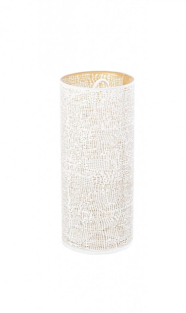 P.Tealight 4P Icelyn Bianco-Oro - Samnite