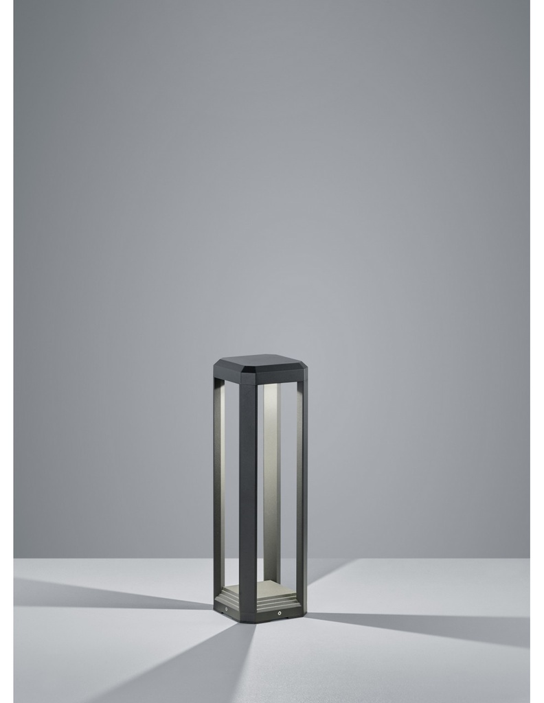 Paletto Basso Led per Esterno Logone Antracite IP65 Trio Lighting - Samnite