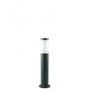 Palo in Alluminio Pressofuso con Diffusore Opalino - Altezza 180mm, Diametro 60mm, IP43 nero - Samnite