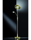 Piantana Led Con Luce Spot da Lettura Dimmerabile Quebec Ottone Trio Lighting - Samnite