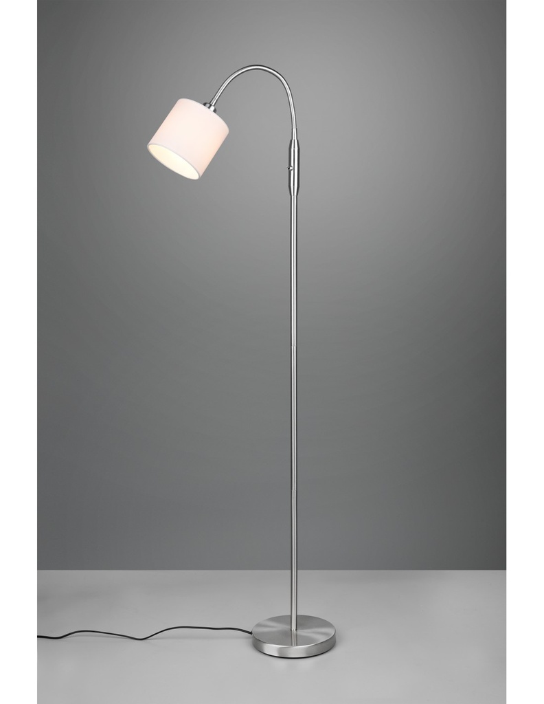 Piantana Moderna Tommy Nichel Con Braccio Flessibile Trio Lighting - Samnite