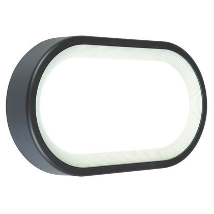 Plaf.Ovale 18W Led 4000K  linea orion  grafite - Samnite