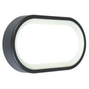 Plaf.Ovale 18W Led 4000K  linea orion  grafite - Samnite